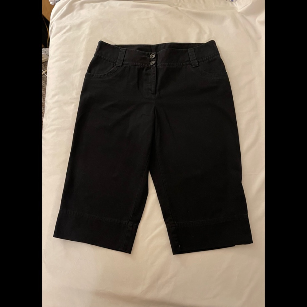Black Denim Capris NWOT